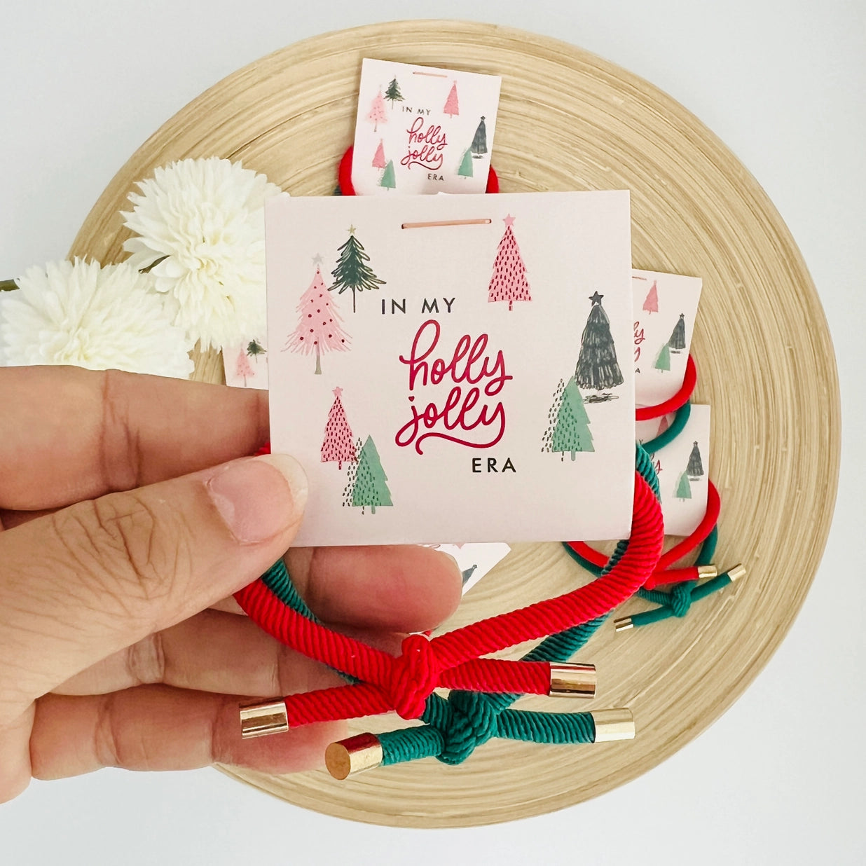 Holiday Gift Christmas Hair Tie Stocking Stuffers